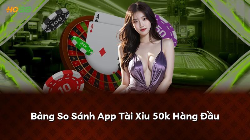Bảng So Sánh App Tài Xỉu 50k Hàng Đầu